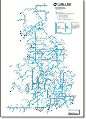 National Rail train map