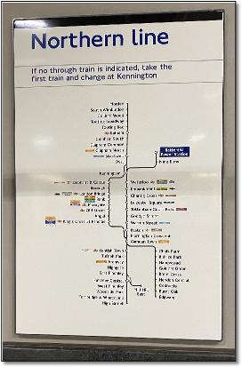 Northern line station map