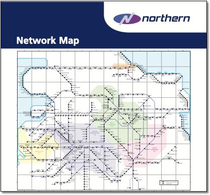 Northern train rail map