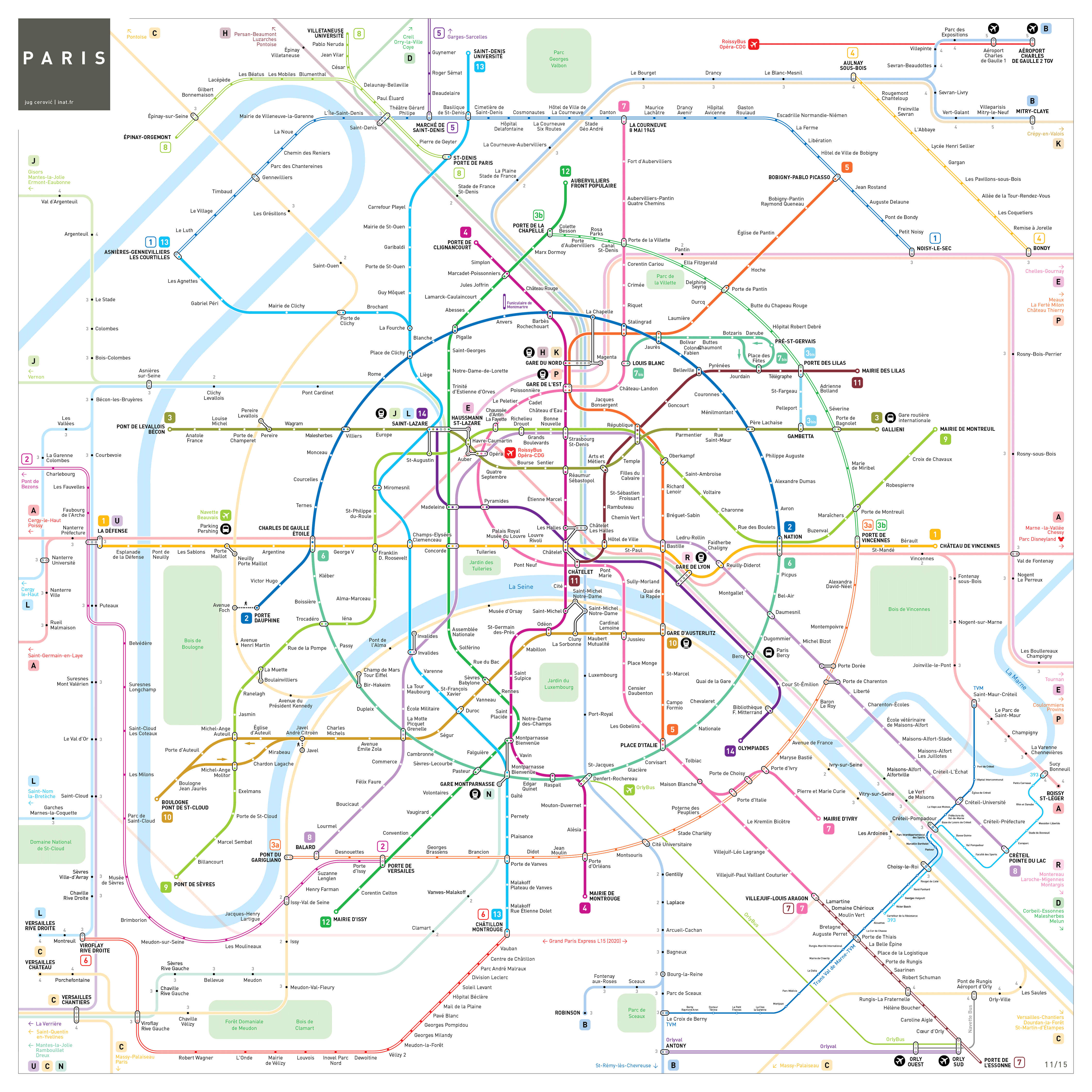 France & Paris train rail maps