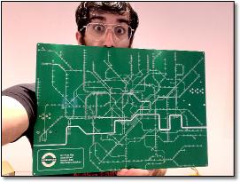 PCB tube map Adam Zeloof