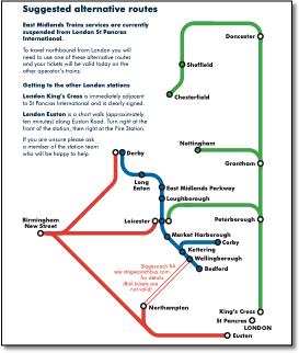 RailRoute map
