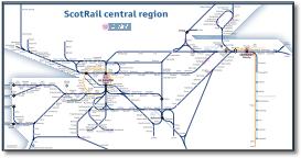ScotRail summary map 9b Scotland train / rail network map