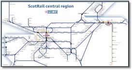 ScotRail summary map 9b Scotland train / rail network map