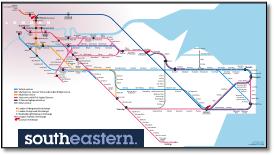 SouthEastern rail train map Javelin