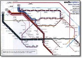 SouthEastern rail train map