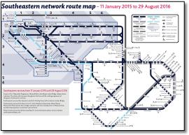 SouthEastern rail train map Javelin