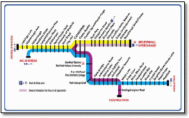 Sheffield Supertram tram map