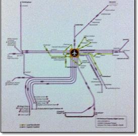 Stansted bus coach map