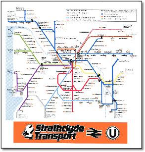 Glasgow Strathclyde rail map