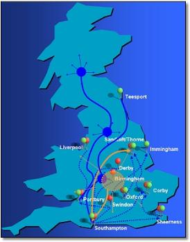 Rail freight map
