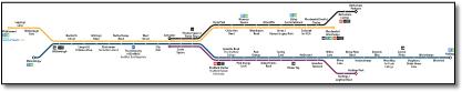 Sheffield Supertram tram map