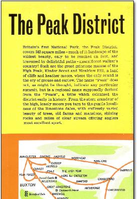 The Peak District train rail map