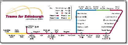 Edinburgh tram map
