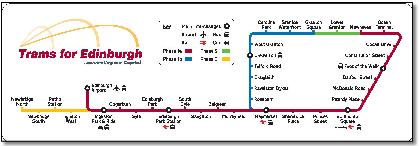 Edinburgh tram map