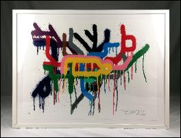 TOX23 graffiti undergroud map ICONIC Antiques