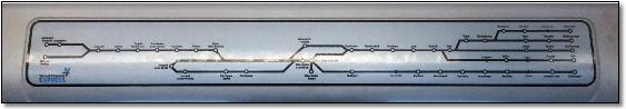 TransPennine Express rail / train network map