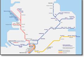 TransPennine Express rail / train network map