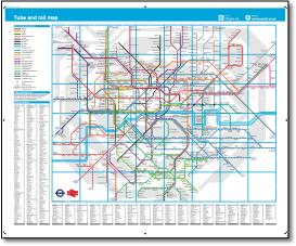 London train / rail / underground network map
