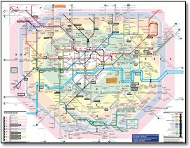 London & South East connections train rail map