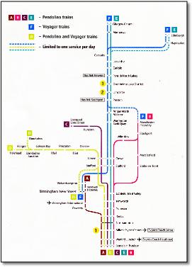 Virgin Trains network rail map
